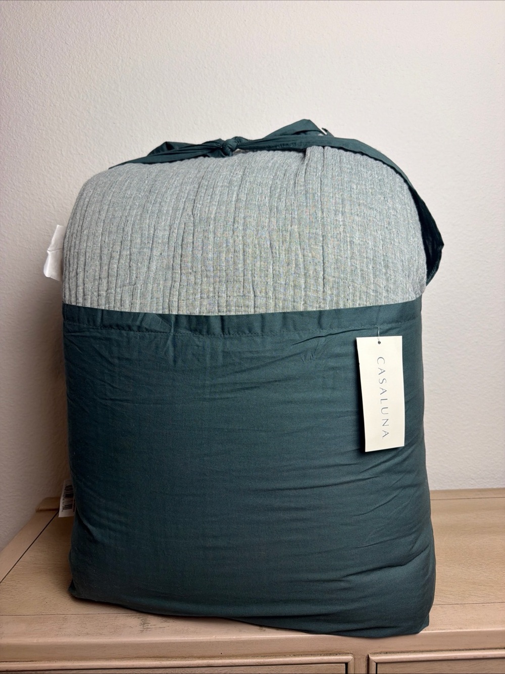 Casaluna 3 Piece Comforter Set Teal Blue QUEEN NEW